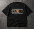 DVN CLOTHING Blue Mirage Black Tee